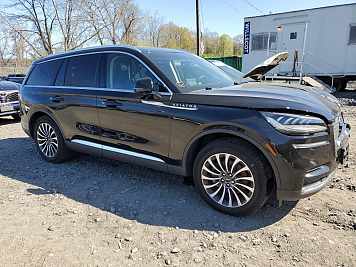 2023 Lincoln Aviator RESERVE in Black - Front Three-Quarter View - BidGoDrive Inventory