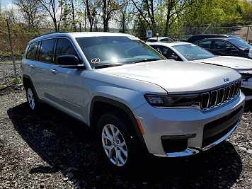 2021 Jeep Grand Cherokee LIMITED in Gray - Front Three-Quarter View - BidGoDrive Inventory