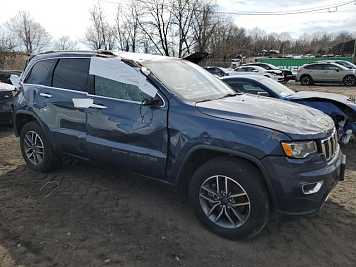 2021 jeep grand-cherokee Limited in Blue- Front Three-Quarter View - BidGoDrive Inventory
