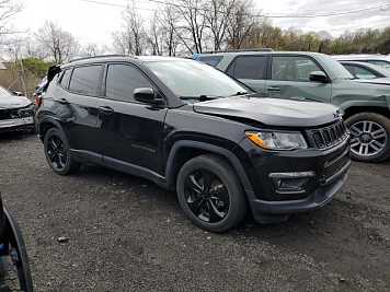 2021 jeep compass  in Black- Front Three-Quarter View - BidGoDrive Inventory