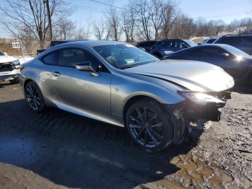 2023 lexus rc-350 F SPORT in Gray - Front Three-Quarter View - BidGoDrive Inventory