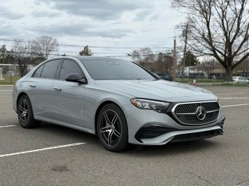 2024 mercedes-benz e-450 4MATIC in Gray - Front Three-Quarter View - BidGoDrive Inventory
