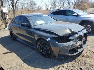 2025 bmw m3 COMPETITION in Gray - Front Three-Quarter View - BidGoDrive Inventory