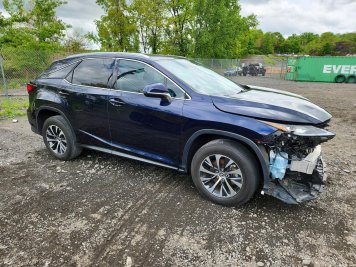 2022 lexus rx-350  in Blue - Front Three-Quarter View - BidGoDrive Inventory