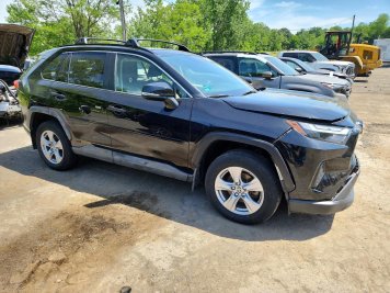 2024 toyota rav4 HYBRID XLE in Black - Front Three-Quarter View - BidGoDrive Inventory