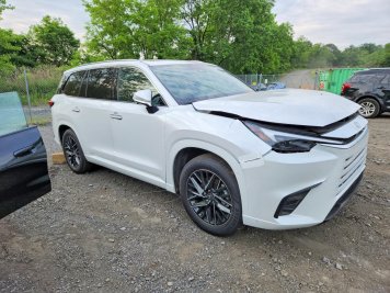 2025 lexus tx-350  in White - Front Three-Quarter View - BidGoDrive Inventory