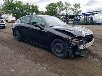 2025 lexus is-350 F SPORT DESIGN in Black - Front Three-Quarter View - BidGoDrive Inventory