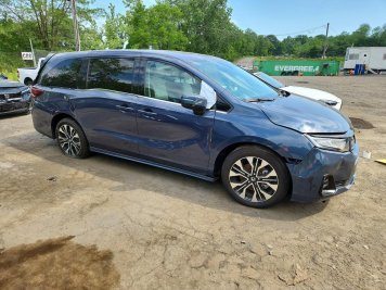 2026 honda odyssey ELITE in Blue - Front Three-Quarter View - BidGoDrive Inventory