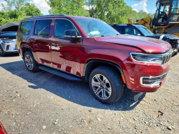 2024 jeep wagoneer  in Burgundy - Front Three-Quarter View - BidGoDrive Inventory