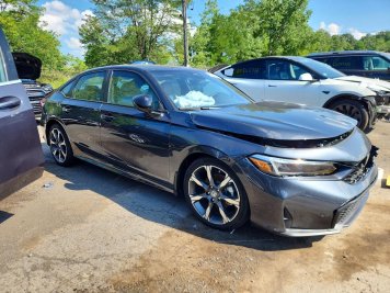 2026 honda civic SPORT TOURING in Black - Front Three-Quarter View - BidGoDrive Inventory