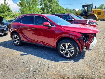 2026 lexus rx-350  in Burgundy - Front Three-Quarter View - BidGoDrive Inventory