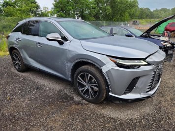 2024 lexus rx-350h  in Silver - Front Three-Quarter View - BidGoDrive Inventory