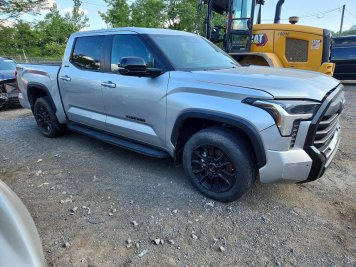 2025 toyota tundra LIMITED in Silver - Front Three-Quarter View - BidGoDrive Inventory