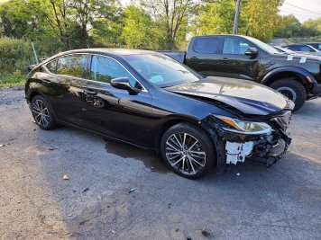 2023 lexus es-300h  in Black - Front Three-Quarter View - BidGoDrive Inventory