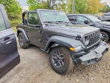 2026 jeep wrangler  in Gray - Front Three-Quarter View - BidGoDrive Inventory