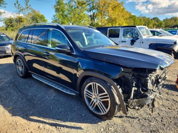 2024 mercedes-benz gls-450 4Matic in Black - Front Three-Quarter View - BidGoDrive Inventory