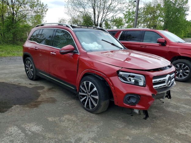 2023 Mercedes-benz GLB 350 4MATIC in Red - Front Three-Quarter View - BidGoDrive Inventory