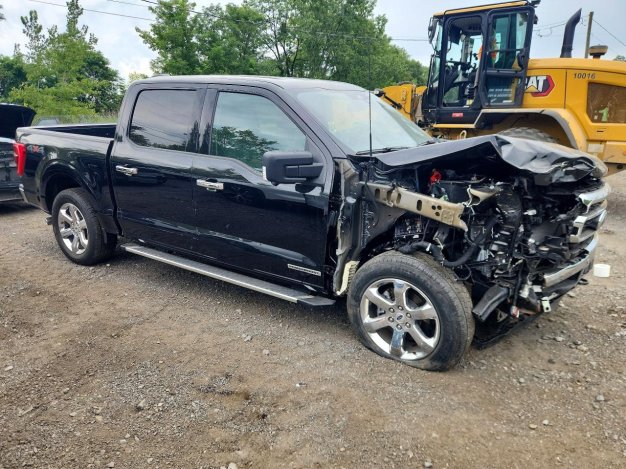 2023 Ford F150  in Black - Front Three-Quarter View - BidGoDrive Inventory
