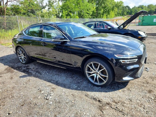 2026 Genesis G70  in Black - Front Three-Quarter View - BidGoDrive Inventory