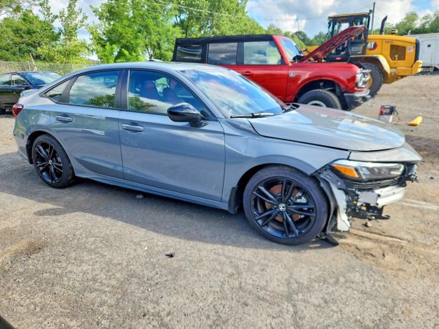 2026 Honda Civic SI in Gray - Front Three-Quarter View - BidGoDrive Inventory