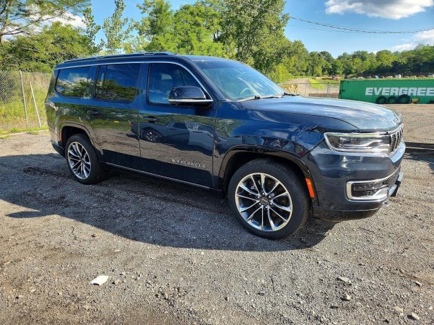 2025 Jeep Wagoneer  in Blue - Front Three-Quarter View - BidGoDrive Inventory