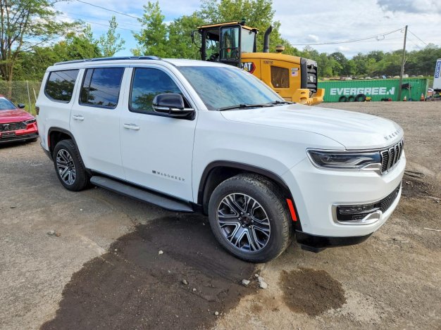 2024 Jeep Wagoneer  in White - Front Three-Quarter View - BidGoDrive Inventory