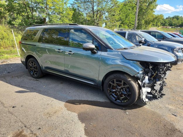 2026 KIA Carnival HYBRID SX PRESTIGE in Blue - Front Three-Quarter View - BidGoDrive Inventory