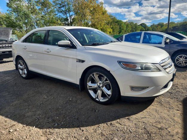 2012 Ford Taurus SHO in White - Front Three-Quarter View - BidGoDrive Inventory