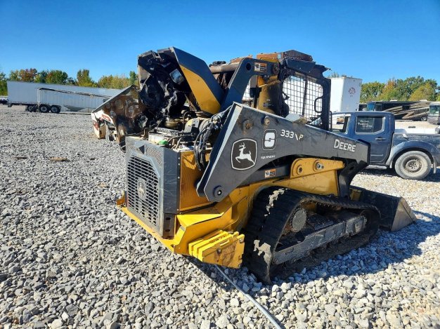 2025 John Deere SKID STEER 333P in Yellow - Front Three-Quarter View - BidGoDrive Inventory