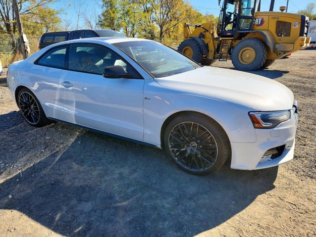 2016 Audi A5  in White - Front Three-Quarter View - BidGoDrive Inventory