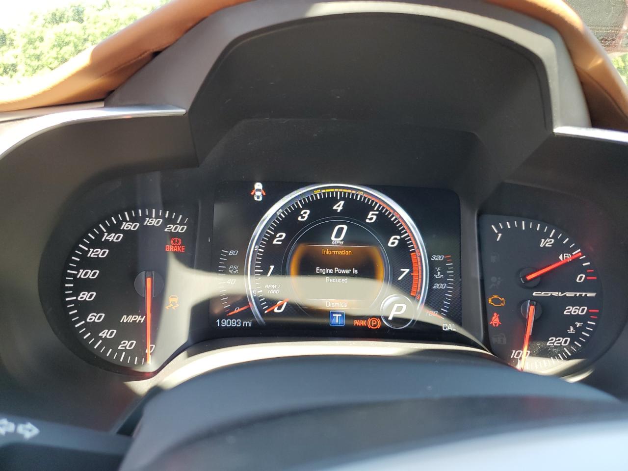 Salvage 2019 Chevrolet Corvette Stingray 2lt