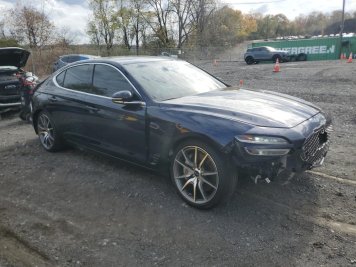 2026 genesis g70  in Blue - Front Three-Quarter View - BidGoDrive Inventory