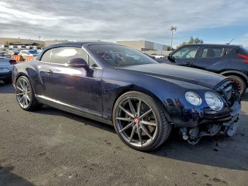 2014 bentley continental GT in Black - Front Three-Quarter View - BidGoDrive Inventory