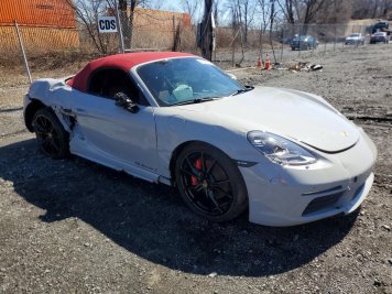 2025 porsche boxster S in Gray - Front Three-Quarter View - BidGoDrive Inventory