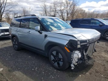 2024 hyundai santa-fe HYBRID SEL in Gray - Front Three-Quarter View - BidGoDrive Inventory