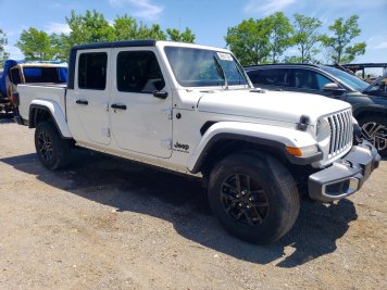 2022 jeep gladiator  in White - Front Three-Quarter View - BidGoDrive Inventory
