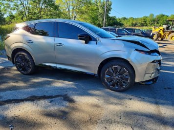 2025 nissan murano PLATINUM in Gray - Front Three-Quarter View - BidGoDrive Inventory