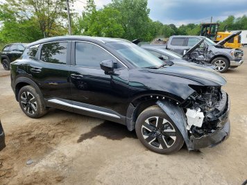 2026 nissan kicks SV in Black - Front Three-Quarter View - BidGoDrive Inventory