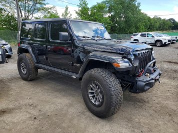 2023 jeep wrangler RUBICON 392 in Black - Front Three-Quarter View - BidGoDrive Inventory