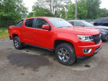 2019 chevrolet colorado Z71 in Red - Front Three-Quarter View - BidGoDrive Inventory