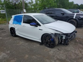 2023 volkswagen golf R 20TH ANNIVERSARY in White - Front Three-Quarter View - BidGoDrive Inventory