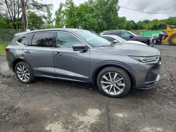 2025 acura mdx TECHNOLOGY in Gray - Front Three-Quarter View - BidGoDrive Inventory