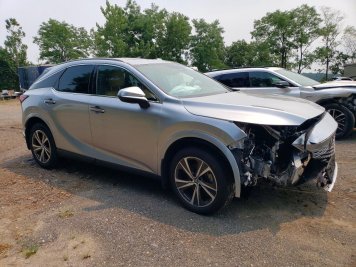 2025 lexus rx-350  in Silver - Front Three-Quarter View - BidGoDrive Inventory