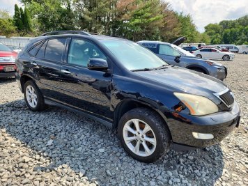 2009 lexus rx-350  in Black - Front Three-Quarter View - BidGoDrive Inventory