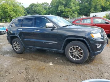 2016 jeep grand-cherokee LIMITED in Black - Front Three-Quarter View - BidGoDrive Inventory