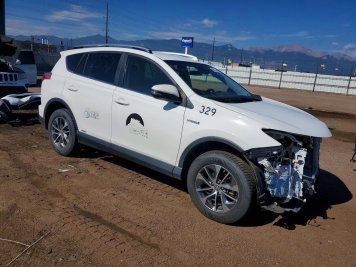 2018 toyota rav4 HYBRID LE in Gray - Front Three-Quarter View - BidGoDrive Inventory