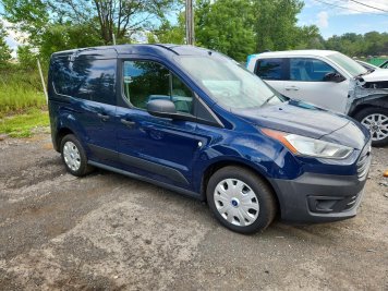 2019 ford transit-connect  in Blue - Front Three-Quarter View - BidGoDrive Inventory