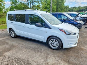 2023 ford transit-connect  in White - Front Three-Quarter View - BidGoDrive Inventory