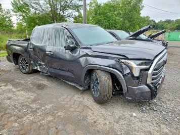 2025 toyota tundra CREWMAX LIMITED in Gray - Front Three-Quarter View - BidGoDrive Inventory