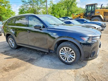 2024 mazda cx-90 PREFERRED in Black - Front Three-Quarter View - BidGoDrive Inventory